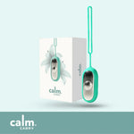 Teal CalmCarry device with its box
