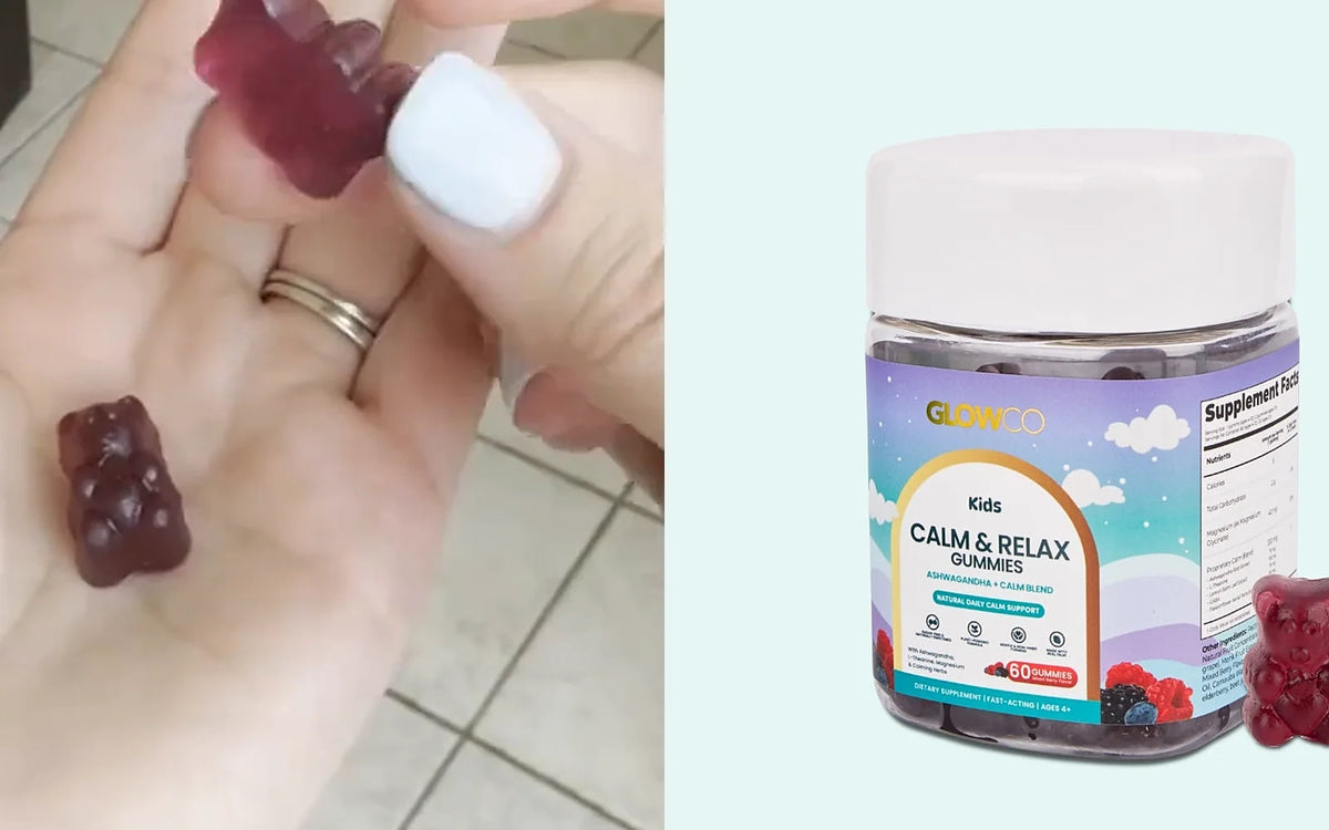 Glowco Kids Calm & Relax Gummies close up