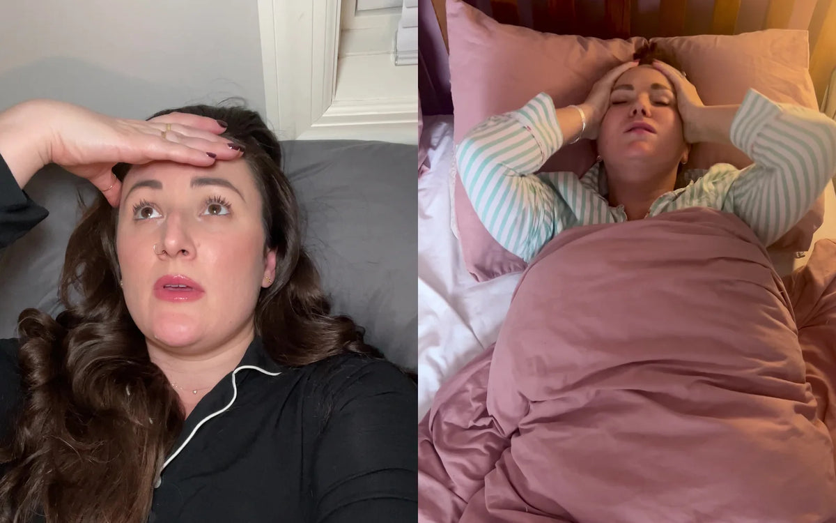 Lying awake in bed at night